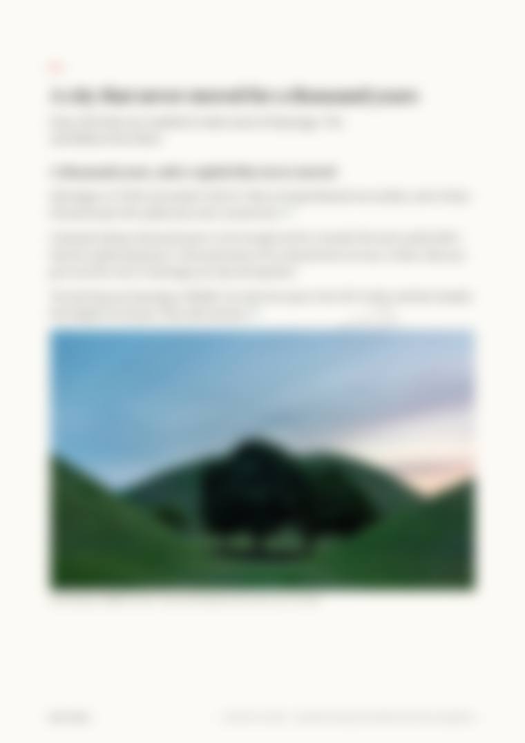 Locked page preview, blurred