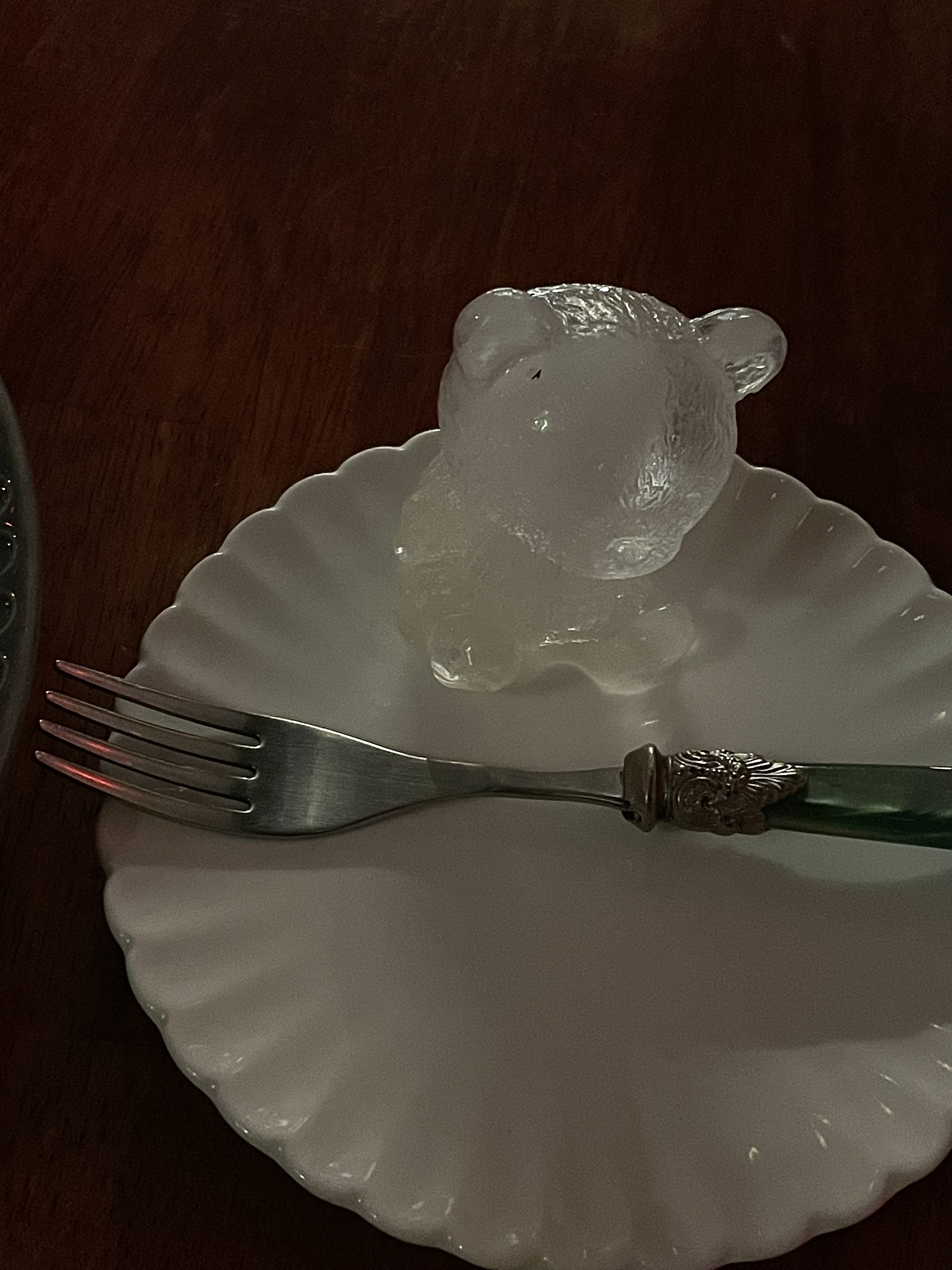 They even gave us a cute bear ice!